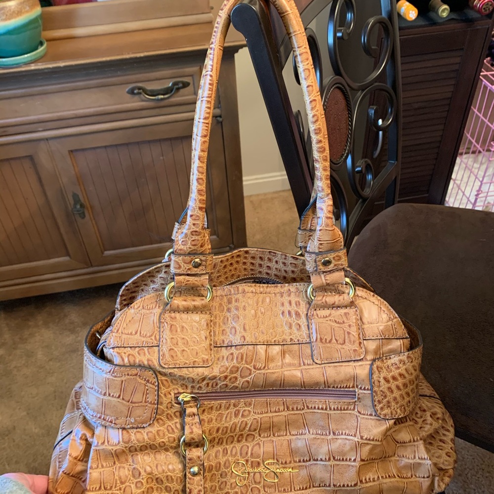 Jessica Simpson tan purse
